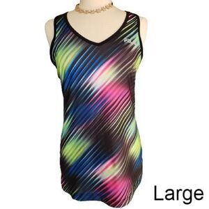 Women's Tank Top Large V-Neck Racerback Loose Fit Athletic Top Large NWOT